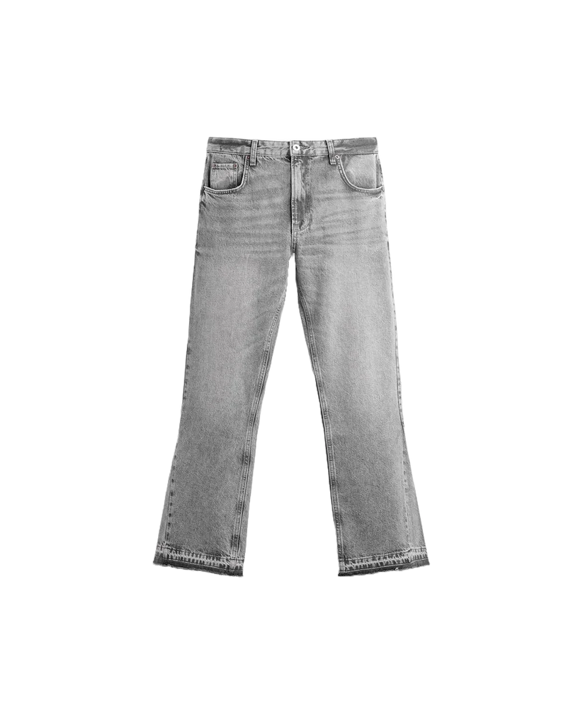 AZAR basic gray - Flared jeans