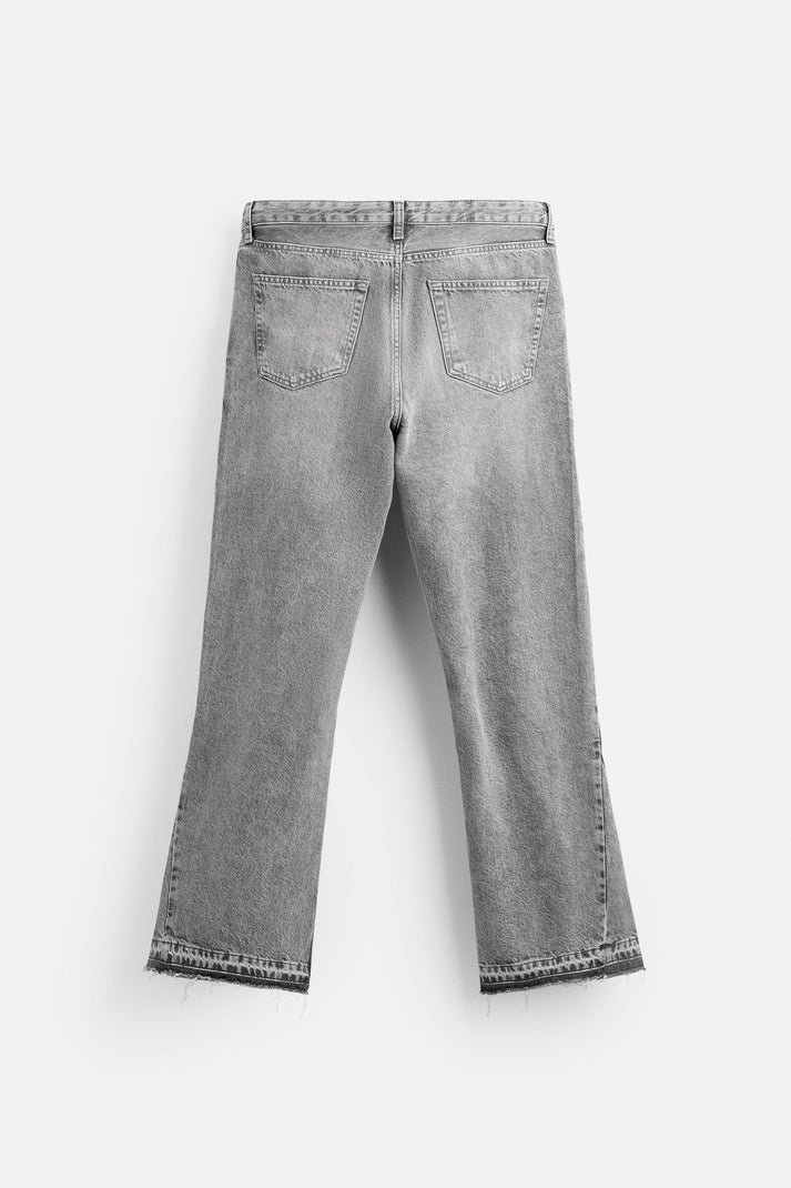 AZAR basic gray - Flared jeans