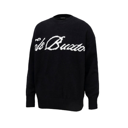 CB signed knitted crewneck
