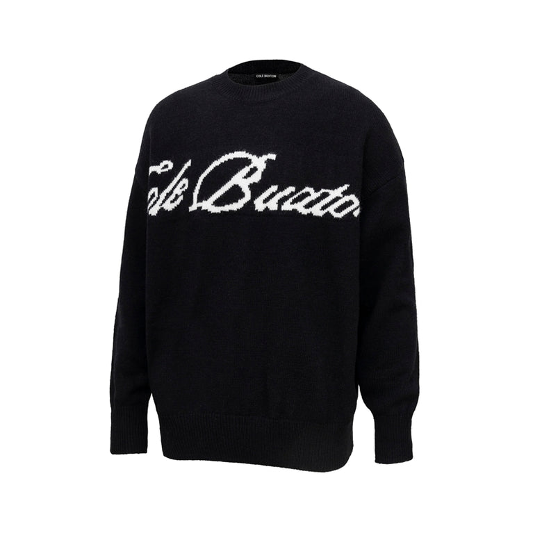 CB signed knitted crewneck
