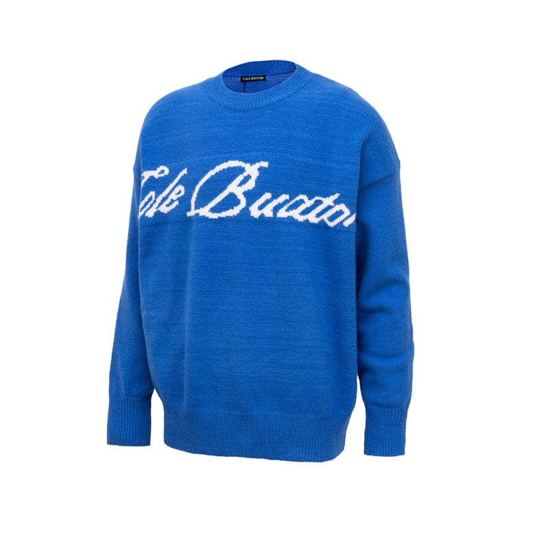 CB signed knitted crewneck