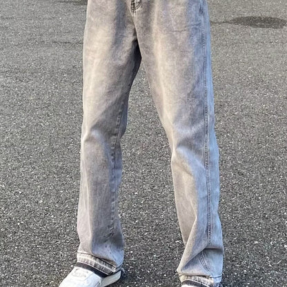 AZAR basic gray - Flared jeans