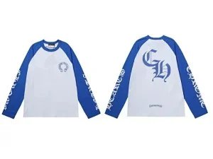 Chrome Hrts Blue - Baseball Shirt