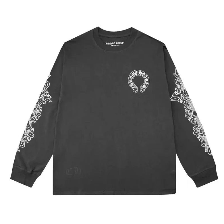 Chrome Hrts Gray - CREWNECK