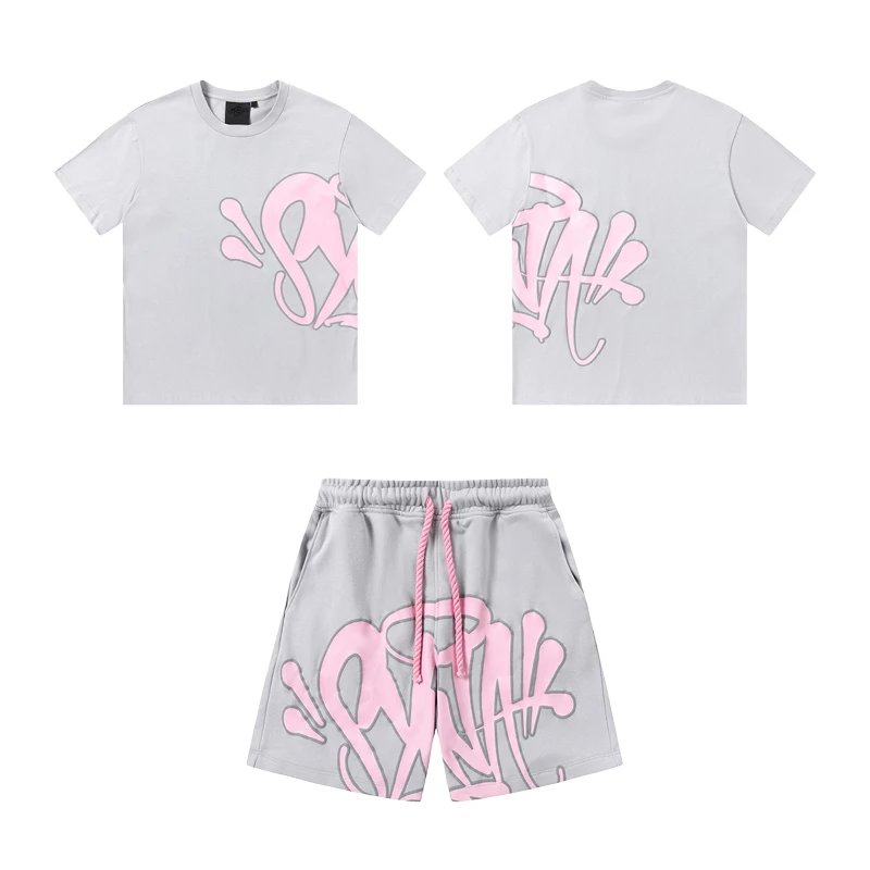 Syna World Grey pink shorts set