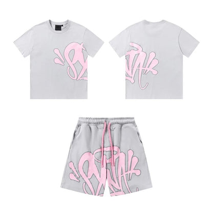 Syna World Grey pink shorts set